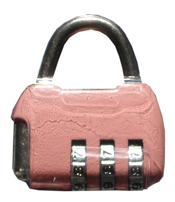 Замок навесной TRODOS розовый CL506 кодовый(214607)