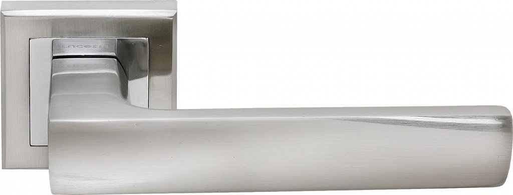 Ручка Rucetti RAP 14-S SN/CP  бел.никель/пол.хром (100715)